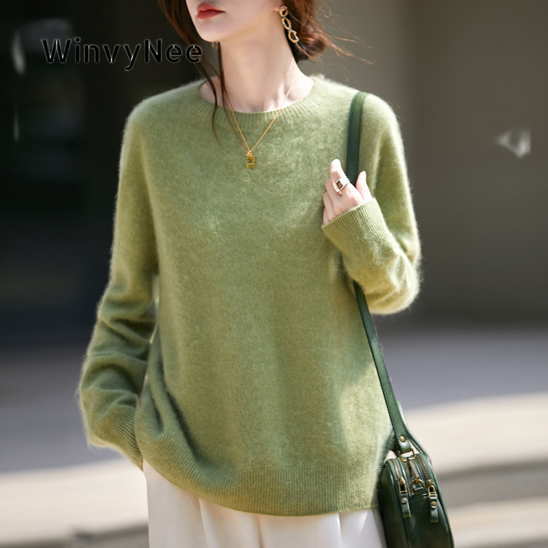 Cashmere Sweater Formal - WinvyNee Women's Clothing Brushed Wool O