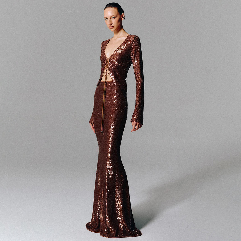 Sexy Women's Two-Piece Set Bro - Women Formal Wear Sale ulasan dan harga