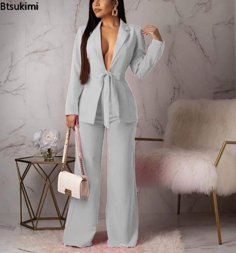 New 2026 Women's Formal Busine - Women Formal Wear With Tie ulasan dan harga