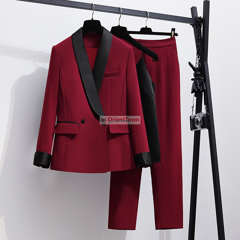 High-End Host Work Coat + Pant - Women Formal Wear Sale ulasan dan harga