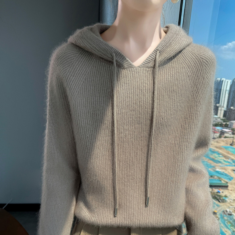 100% Mink Cashmere Autumn Wint - Cashmere Sweater Formal ulasan dan harga