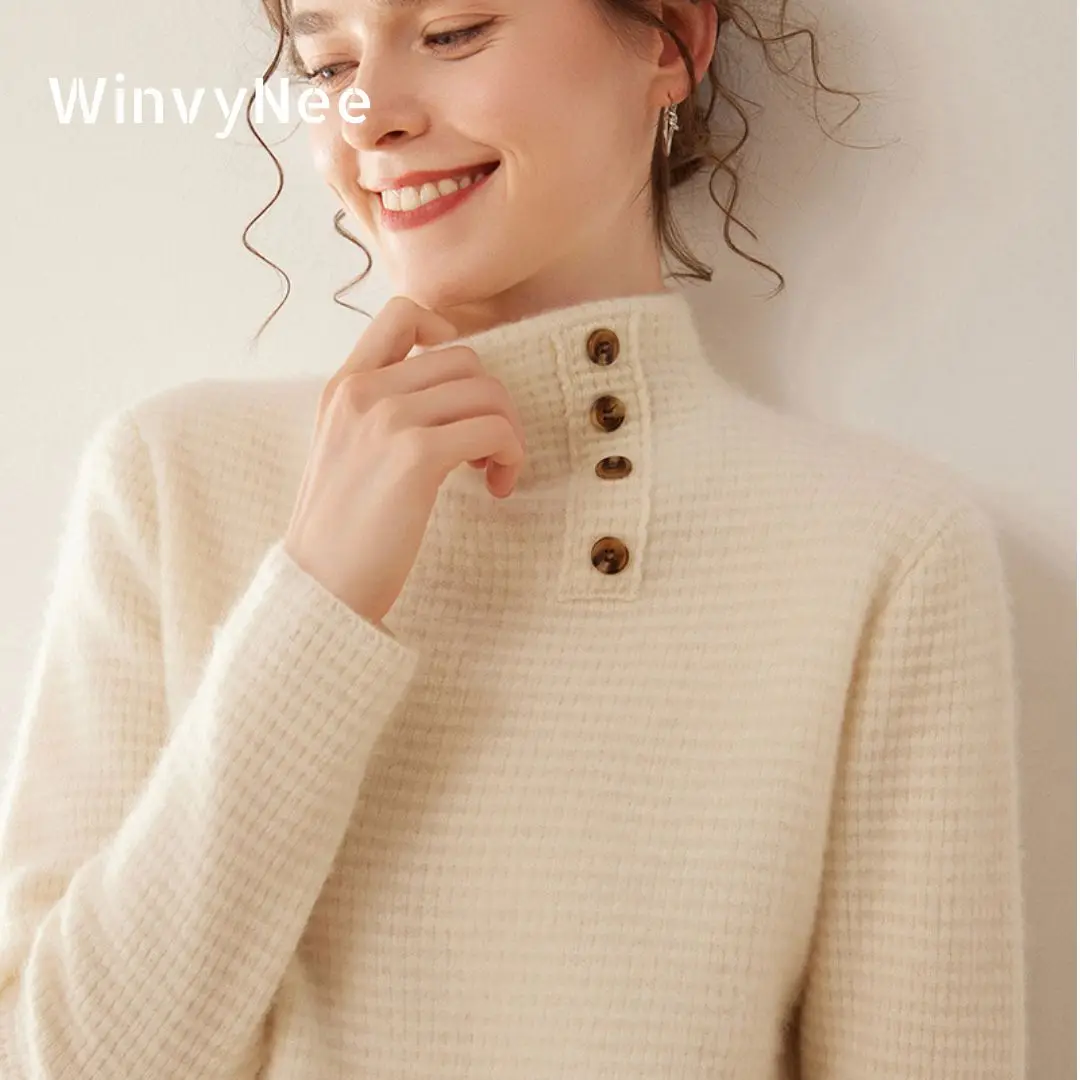 WinvyNee Women's Cashmere Wool - Cashmere Sweater Formal ulasan dan harga