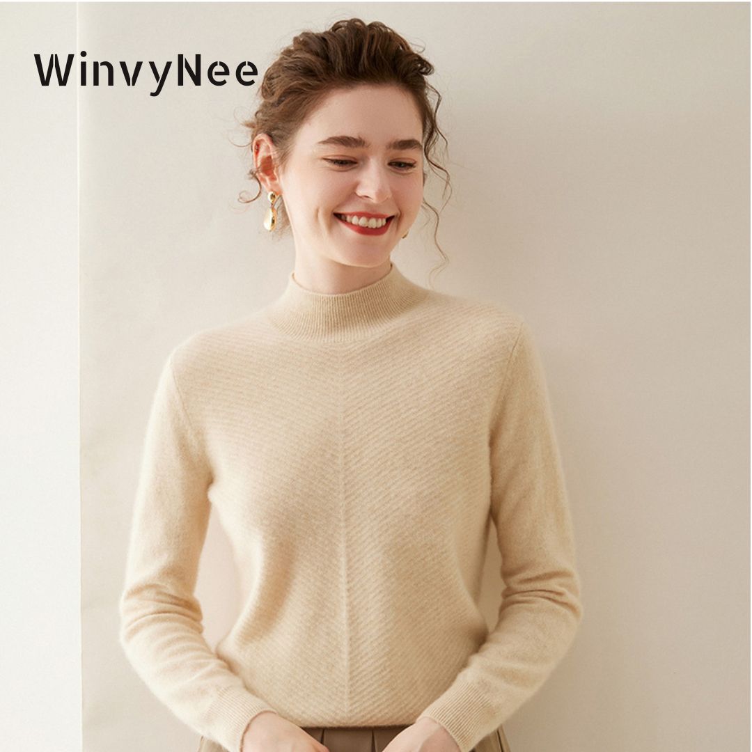 WinvyNee Women Sweater Cashmer - Cashmere Sweater Formal ulasan dan harga