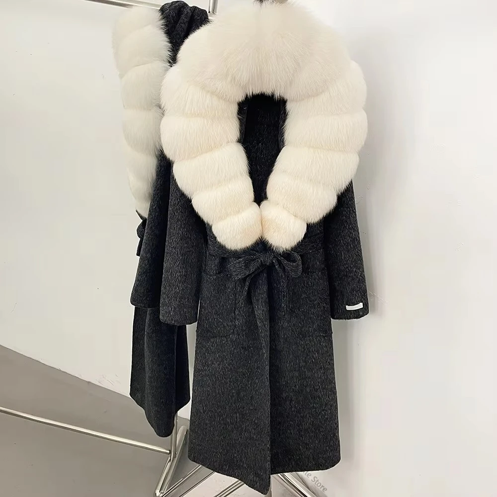 Women's Wool Coat Long Belted  - Women Formal Wear With Tie ulasan dan harga