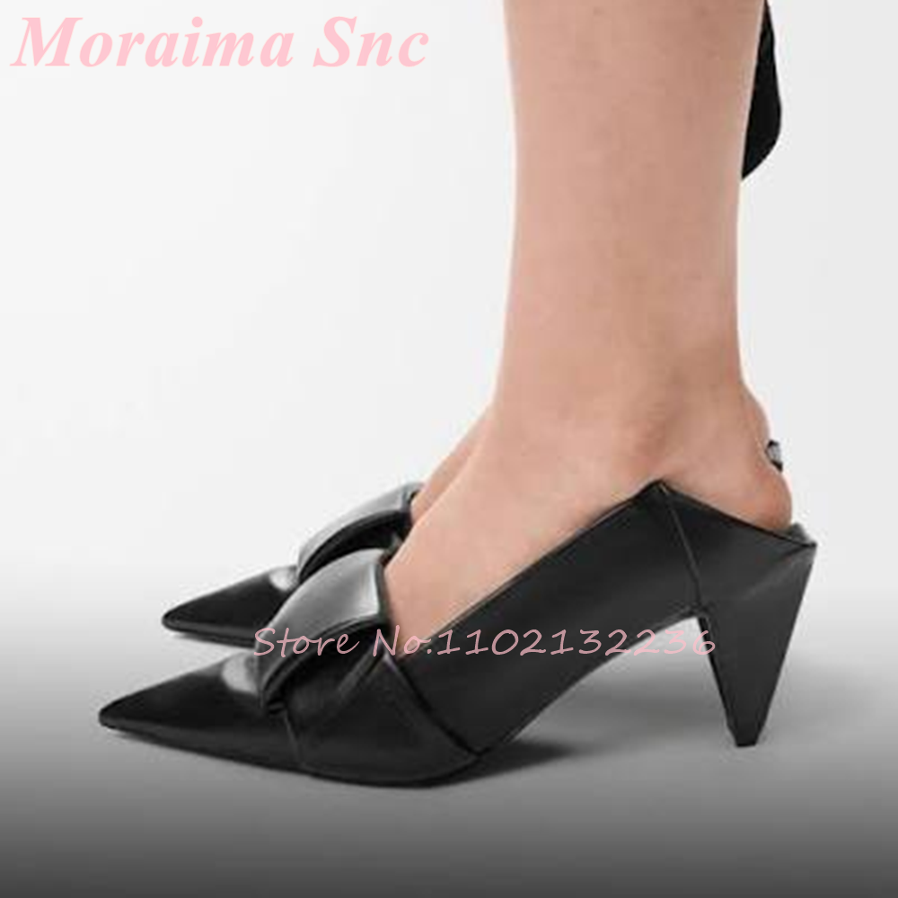 Oversized Fold Front Decoratio - Formal Women Daily Wear Slippers ulasan dan harga
