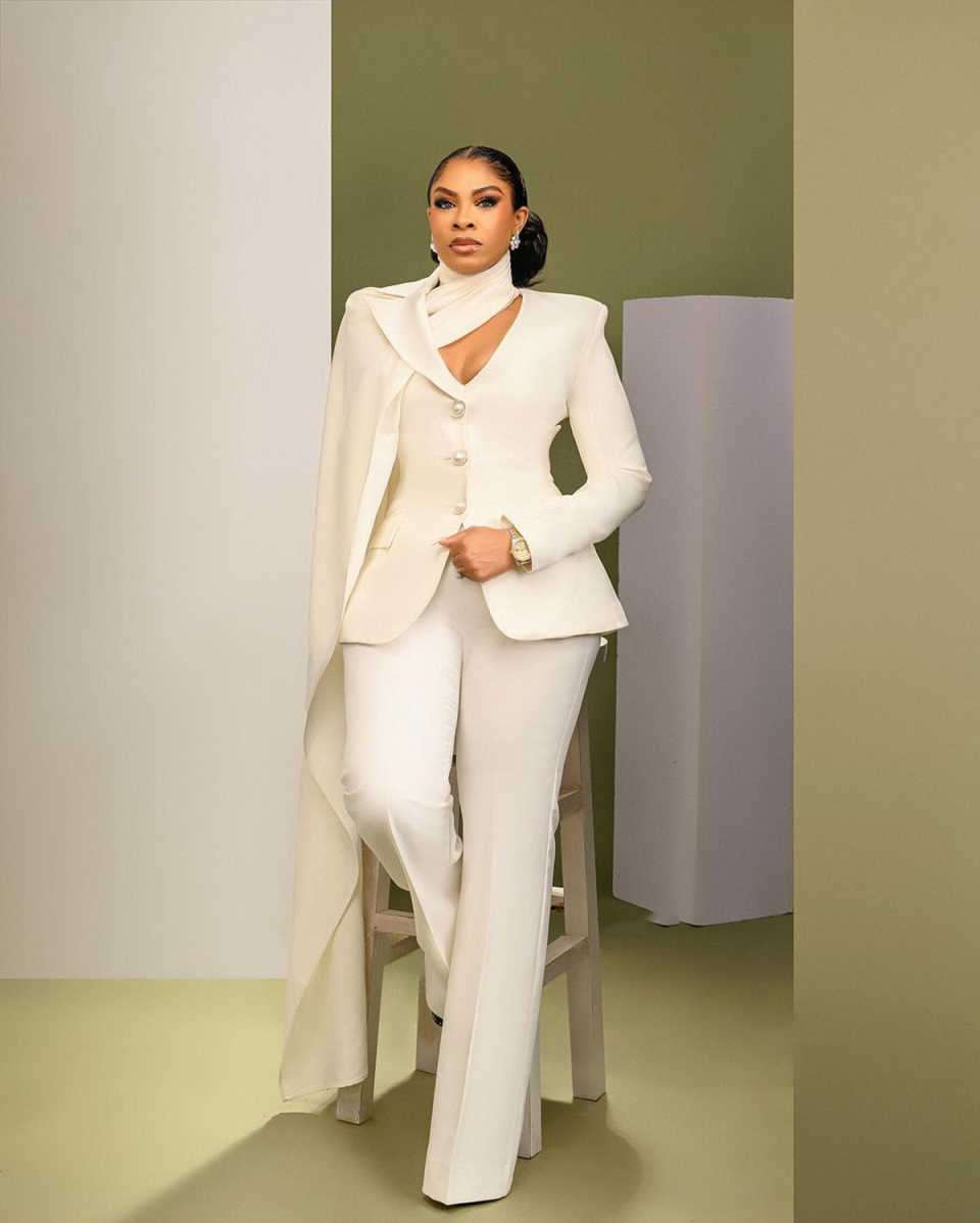 Designer Women Pants Suits Cus - Women Formal Wear With Tie ulasan dan harga